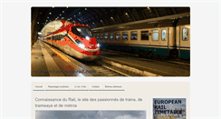Desktop Screenshot of connaissance-du-rail.com